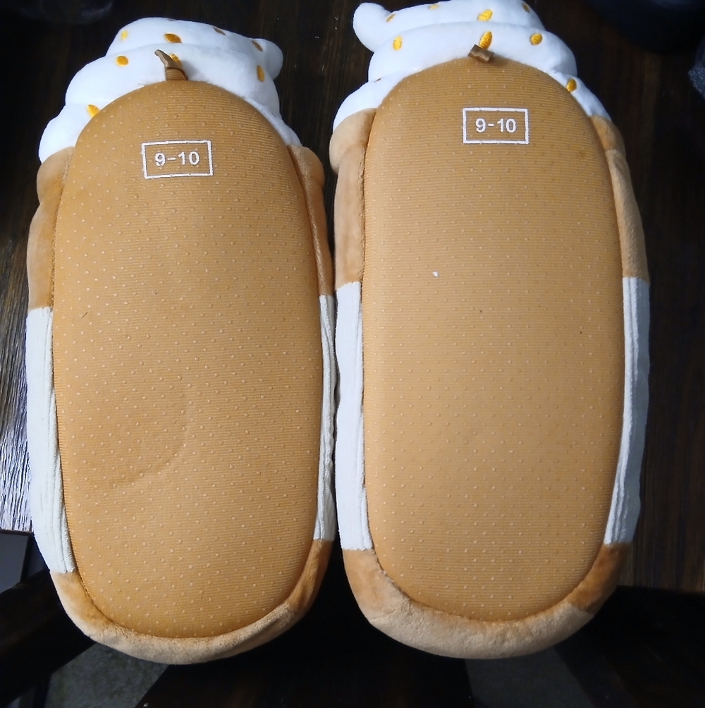 Pumpkin Spice Latte Slippers - Picture 2 of 4